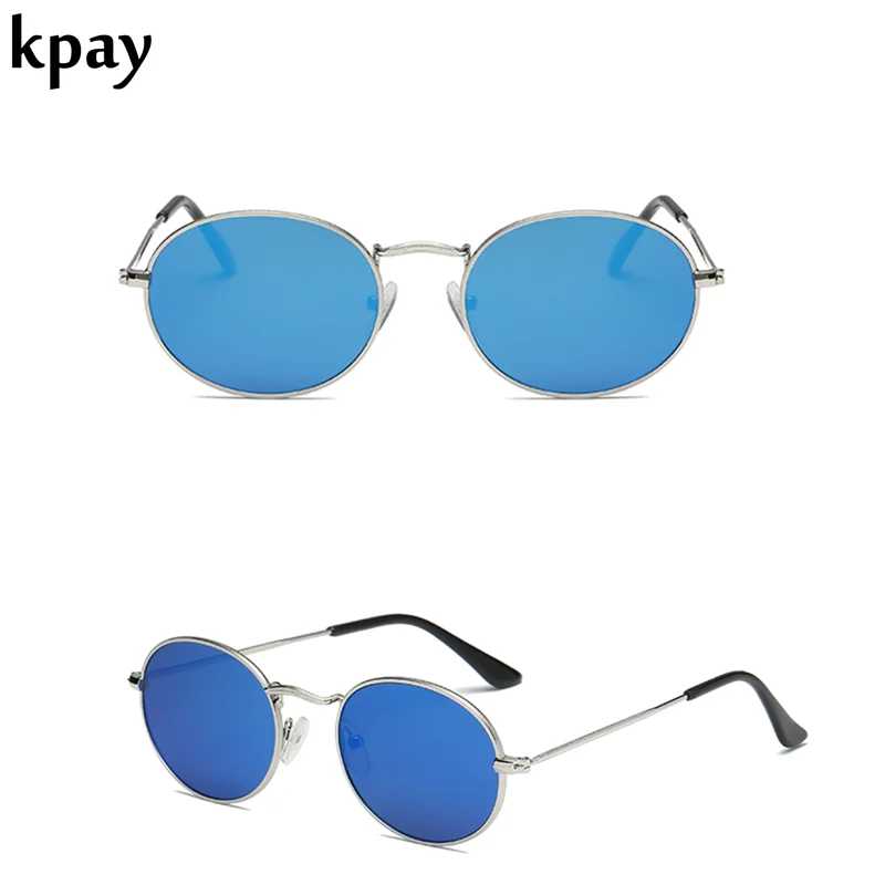 Овальные Солнцезащитные очки в стиле панк для мужчин и женщин ретро модные