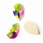 YANRUO 2154TH падение все размеры зеркало маленький пакет кристалл AB Шить на страз плоской задней пришитой стразы декоративные камни для одежды Одежда