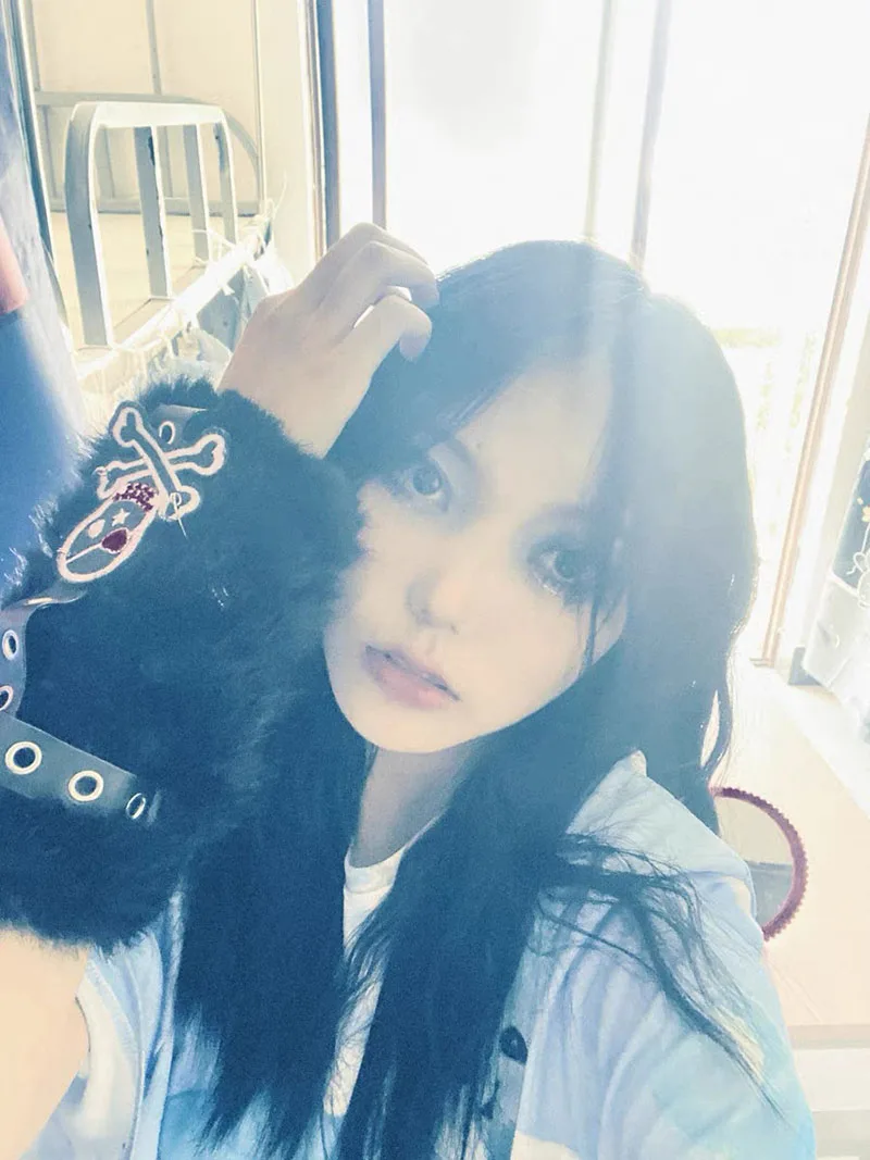 Женские плюшевые перчатки с нашивкой черепа в стиле панк Харадзюку Y2K зимние