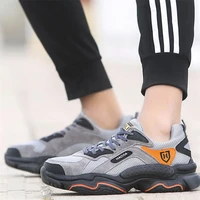 high quality work working shoes soft breathable anti smashing stab steel toe safety shoes mens indestructible shoes for man