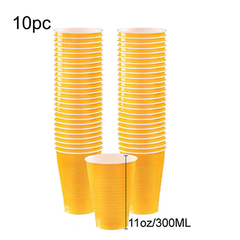 Костюм 10 человек Высокое качество штамповка одноразовый желтый набор