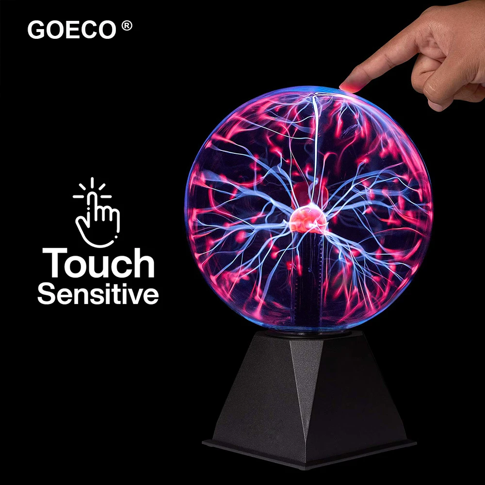 Новинка волшебный кристалл плазменный стеклянный шар сенсорная лампа ночник