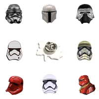 disney star wars darth vader clone troopers shape acrylic lapel pins epoxy resin badges brooches boys accessories jewelry fyd551