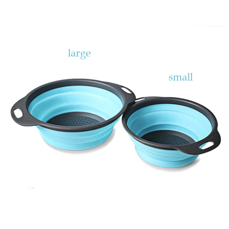 Складная сливная корзина круглая с фильтром для воды телескопическая складная