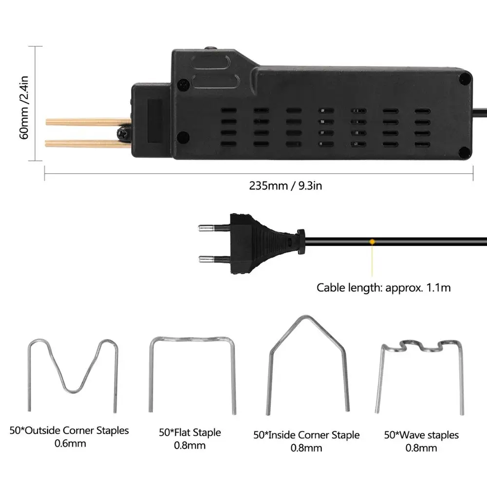 Аппарат для ремонта бампера автомобиля пластмассовый сварочный аппарат