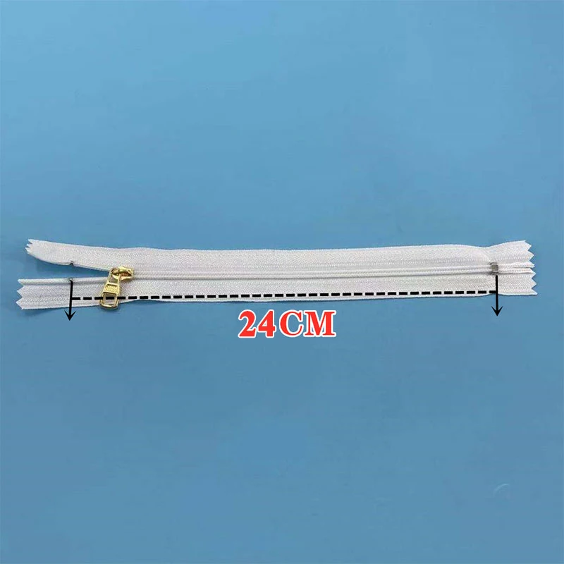 

20/24cm open-end auto lock platinum plating metal zipper use for clothes shoes pocket garment