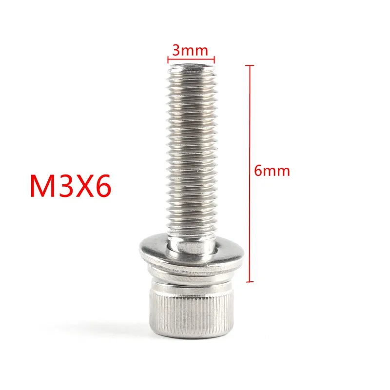M3 M4 M5 M6 M8 M10 DIN912 304 Stainless Steel Hexagon Socket Head Cap Screws Inner Hex Bicycle Bolt Metric Thread | Обустройство дома