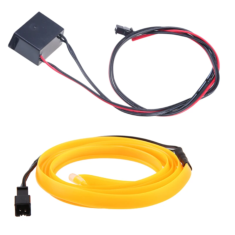 Haoyuehao Car Styling Ambient Light Interior Decoration EL Wire Easy Sew Flexible Led Neon Strip 12V Inverter Driver 2m | Автомобили и