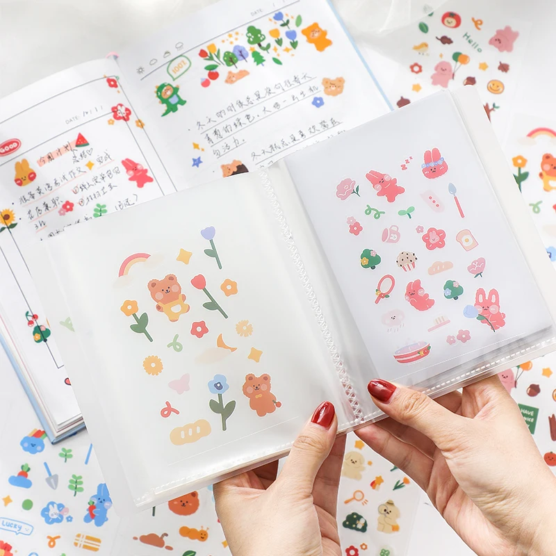 3 листа/упаковка декоративные наклейки в виде медведя | Канцтовары для офиса и