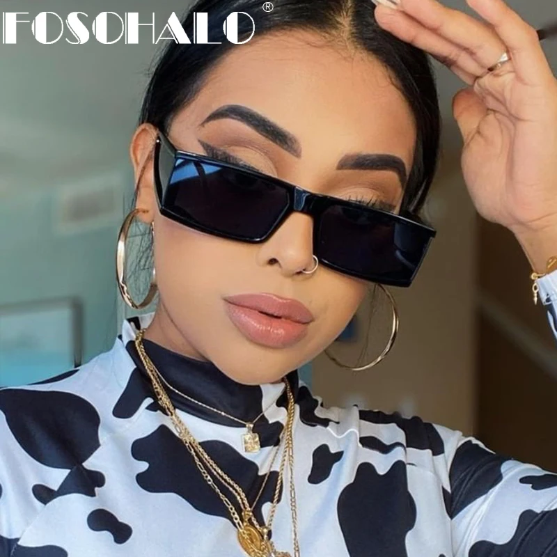 

Цельные Винтажные Солнцезащитные очки женские прямоугольные Солнцезащитные очки женские маленькие оправы ретро очки стимпанк Оттенки UV400