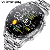 xueseven 2021 hd full circle touch screen mens smart watches ip68 waterproof sports fitness watch fashion smart watch for men