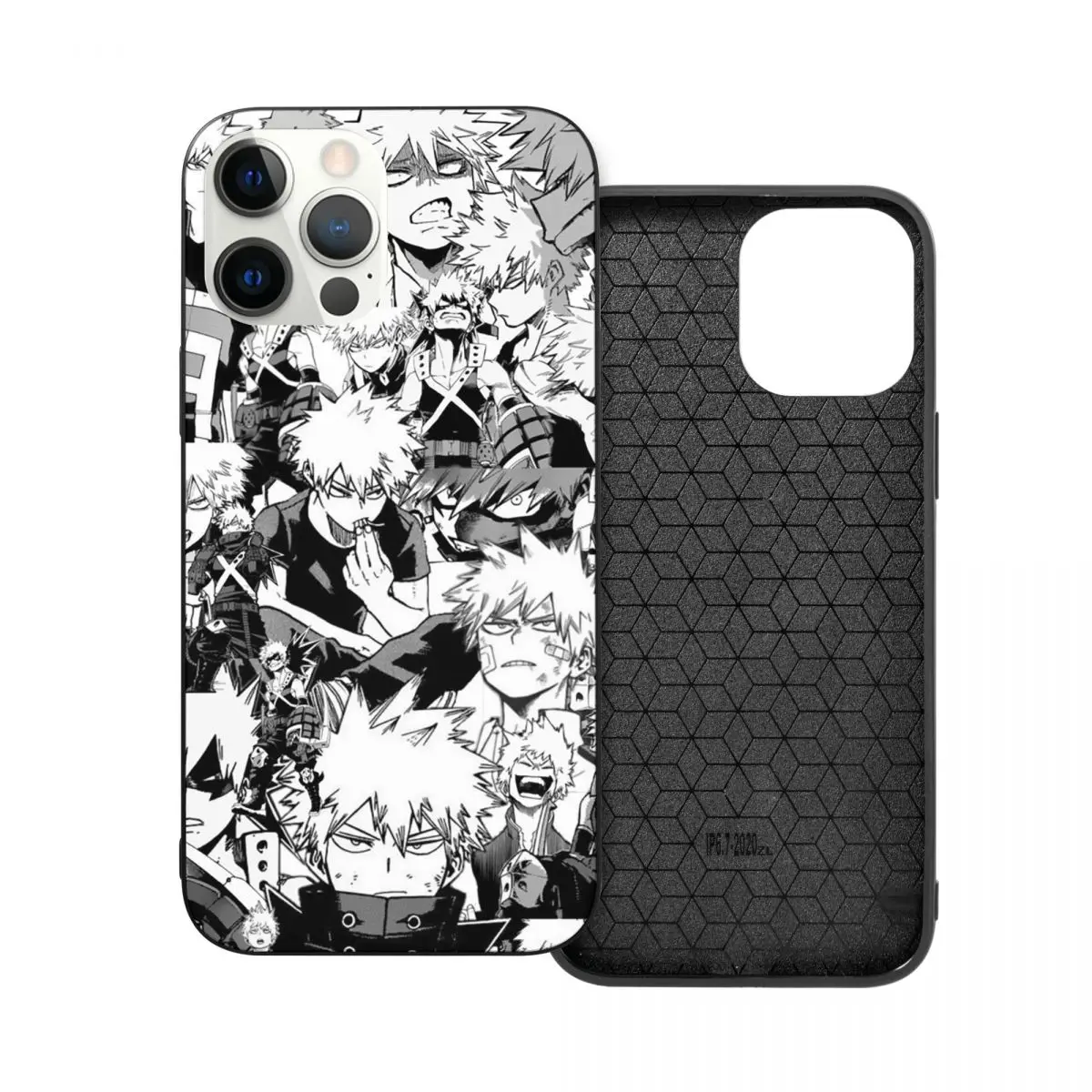 

Стеклянный чехол Bakugou для телефона из ТПУ с коллажем для iPhone 12 11 Xs Xr X Pro Max Mini 7 8 Se2 Plus 6 6S