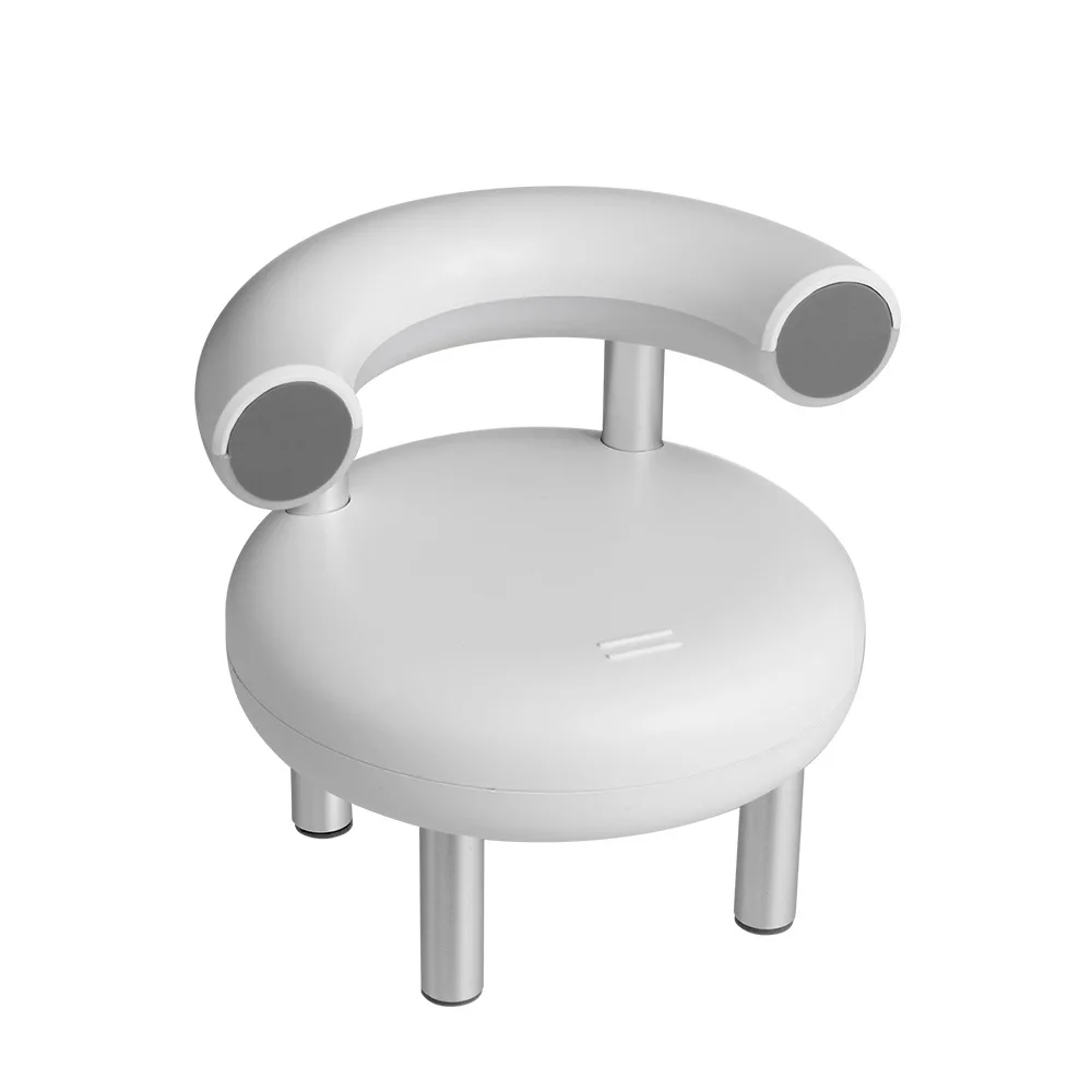 

Creative Chair Shape Night Light, Rechargeable Bedside Table Lamps Phone Stand Dimmable Warm White Light for Kids, Bedroom