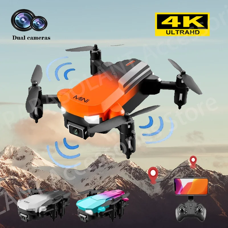 

2021 KK9 Mini Drone 4K HD Dual Camera WIFI FPV Foldable Altitude Hold Professional Obstacle Avoidance Drones RC Quadcopter Toys