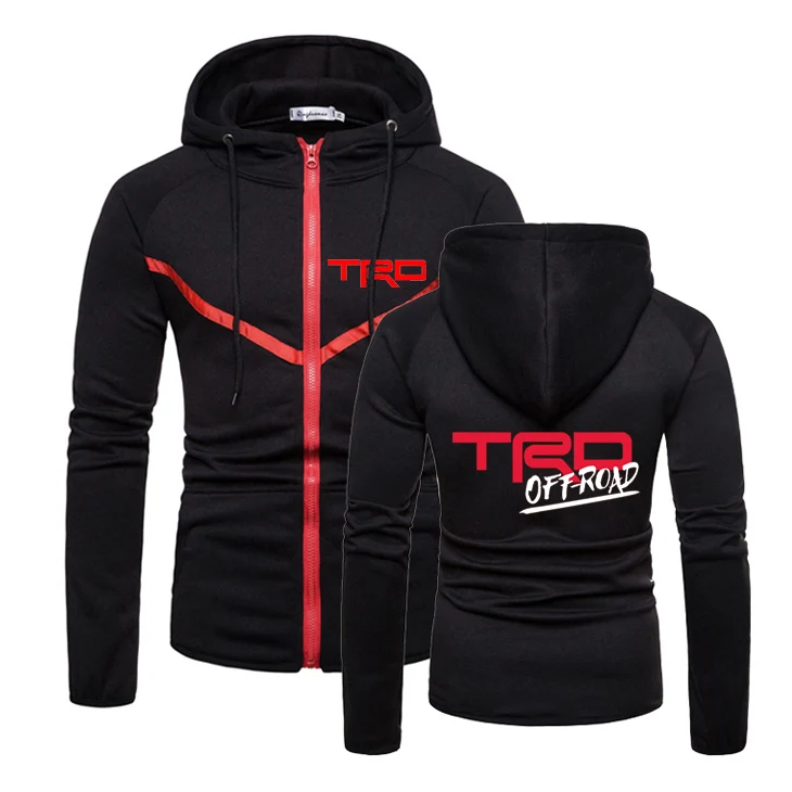 

NEW Mens TOYOTA Trd High Quality Wild Zipper Hoodies Fitness Sweatshirts Solid Color Muscle Sportswear coats