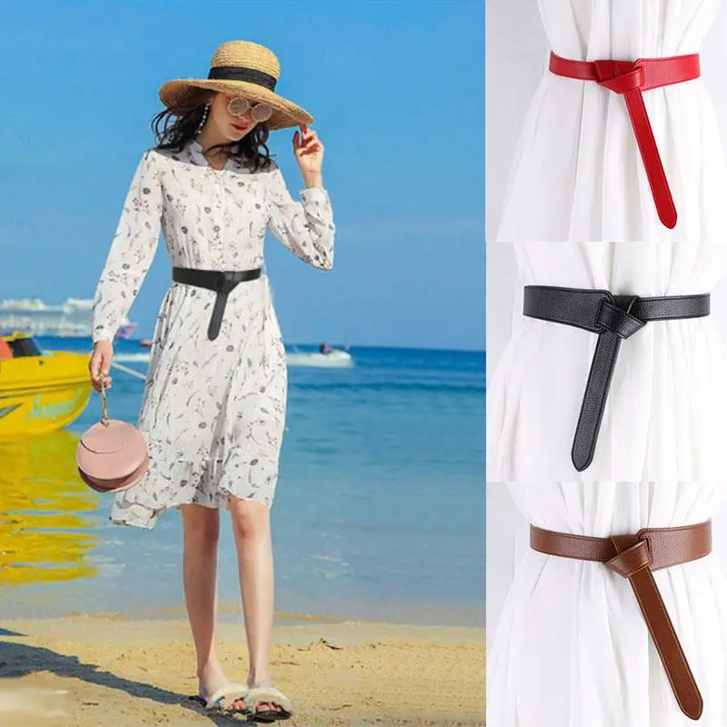 

1 шт. красные, черные Кофе из искусственной кожи тонкие джинсы с соединяющей петлёй, Ремни ремень Ремни платье пальто аксессуары