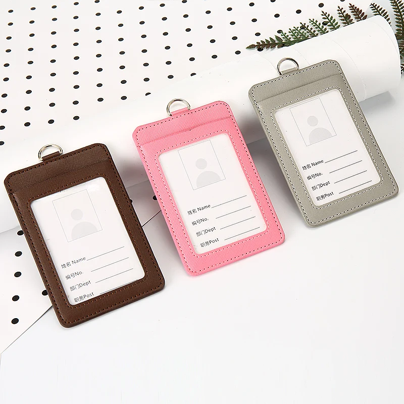 Высококачественный держатель для карт из ПУ NAHOO удостоверения личности