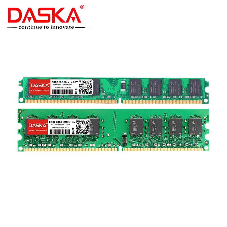 Десктопная память DDR2 4 Гб (2 ГБ x 2 шт.) pc2 6400 800 МГц для настольных ПК pc2-6400 667 МГц (для Intel AMD) Высокая совместимость