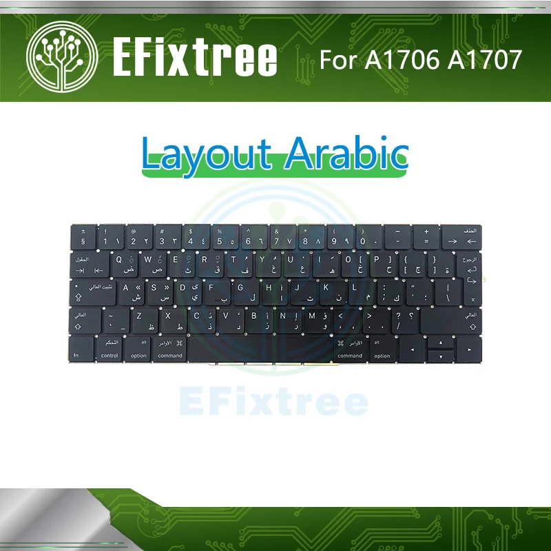 

Original New A1706 Keyboard Arabi With Backlight 2016 2017 For Macbook Pro Retina 13" 15'' A1707 Layout EMC 3162 3163 3071 3072