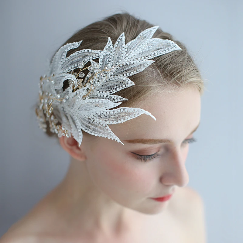 HIMSTORY винтажные боковые шпильки ручной работы Романтические свадебные вечерние