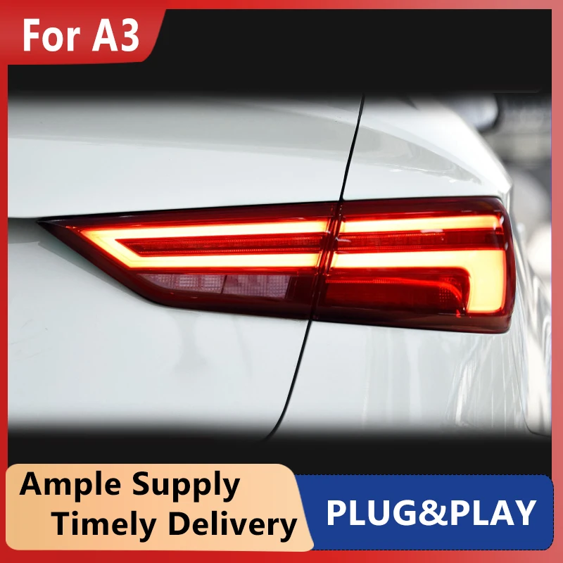

4PCS Car Styling for Audi A3 Taillights 2015-2019 for a3 LED Tail Lamp+Turn Signal+Brake+Reverse LED light