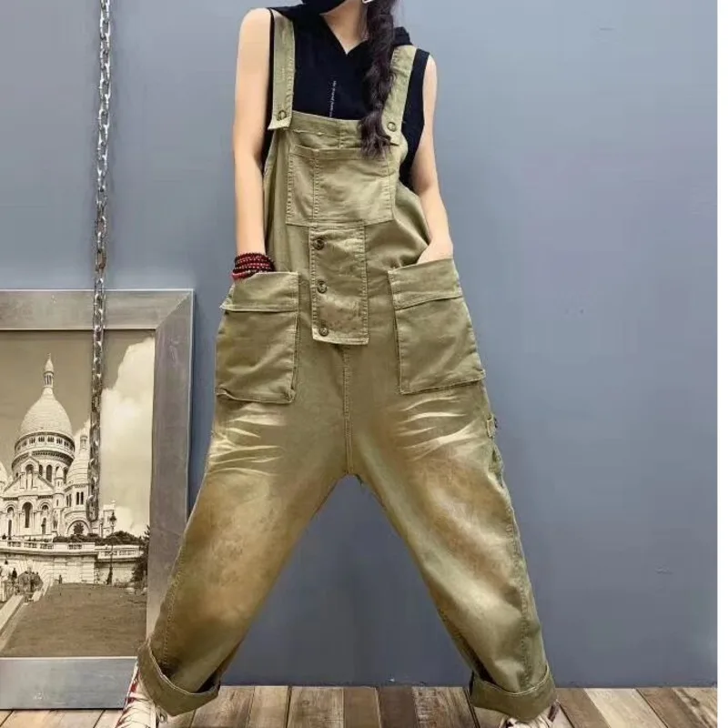 Комбинезон карго Женский уличная одежда пурпурный болотный комбинезон с