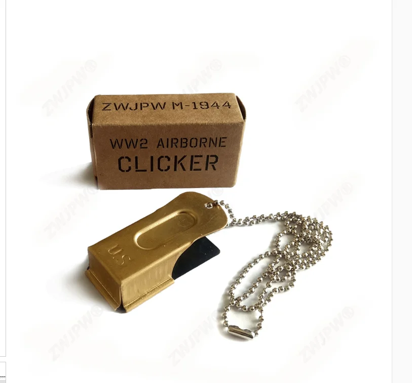 Бронзовый свисток для собак крикет Хлопушка WW2 D-Day сигнал армии США Сувенирный