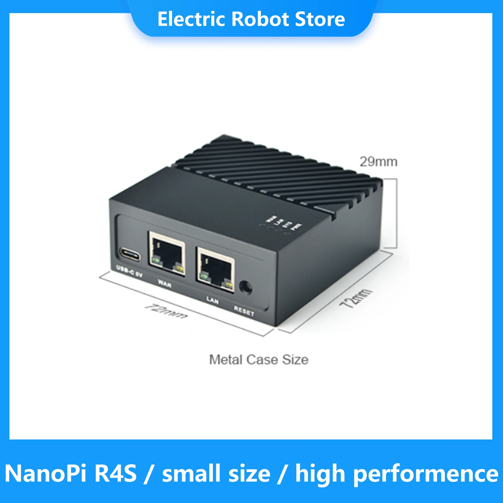 Friendlyelec Nanopi R4S 1 Гб двойные Гбит/с шлюзы Ethernet поддержка системы Openwrt Lede Linux Rockchip RK3399