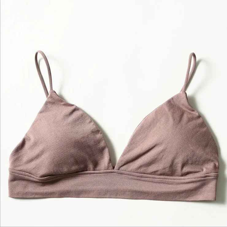 Бесшовные женские топы трубы нижнее белье бюстгальтер пуш ап без косточек с