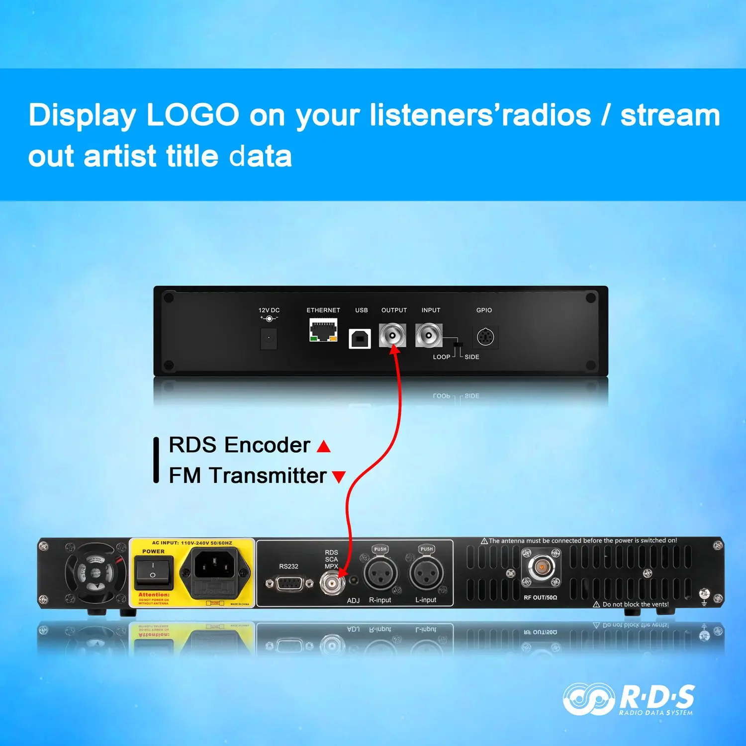 FMUSER FU-200A 200W FM передатчик + RDS кодировщик |