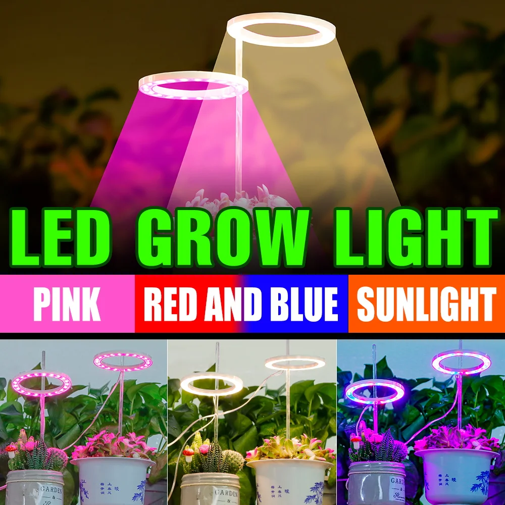 

LED Grow Light Full Spectrum Plant Lamp Growth Bulb 5V USB Hydroponic Fitolampy Indoor Phytolamps For Seedlings Flower Growing