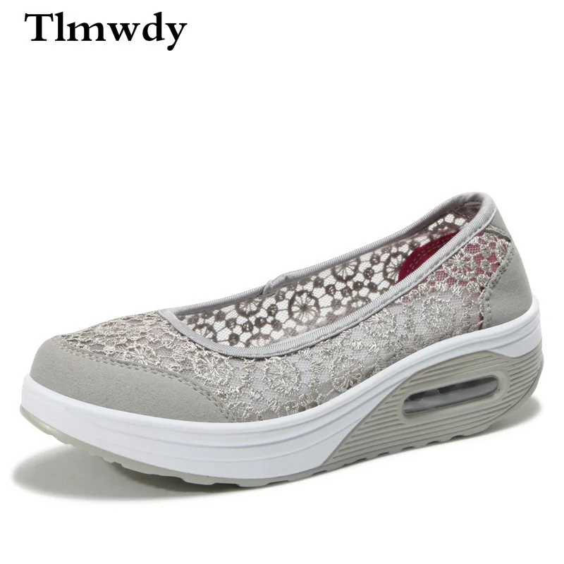 

2021 Women's Shoes Spring Women's Non-slip Shockproof Wear-resistant Sneakers Lace Mesh Comfortable Breathable Casual Shoes