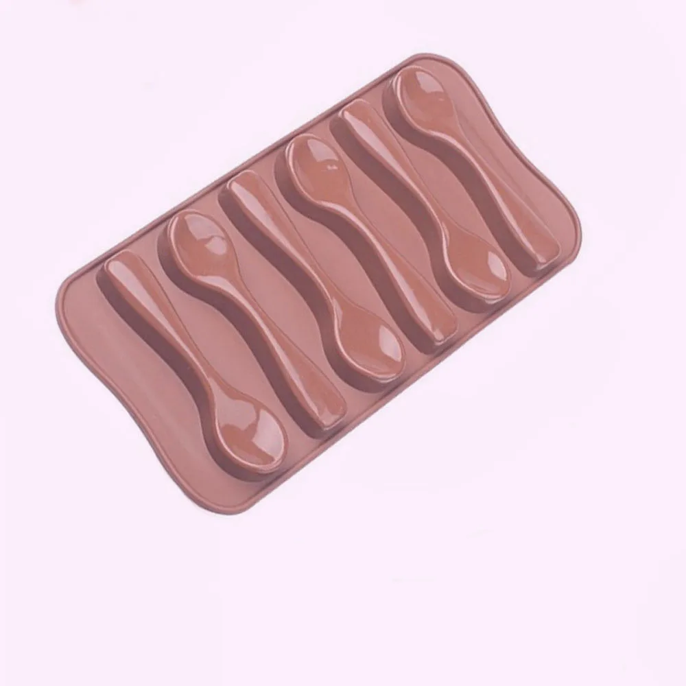 1 шт. силиконовая форма ложки для выпечки пирожных с шоколадной начинкой сахарные