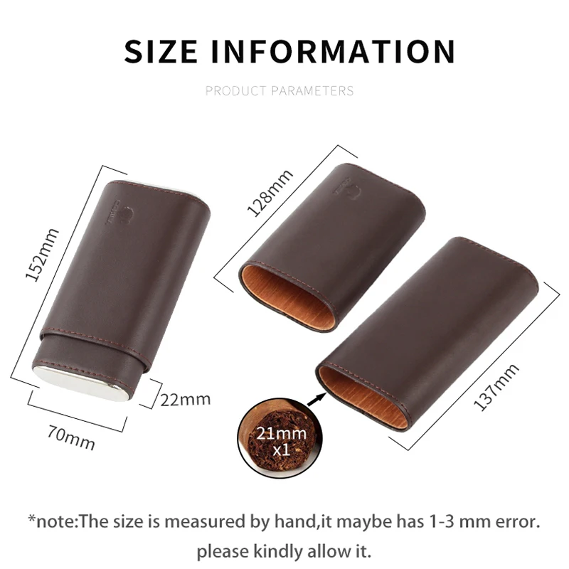 COHIBA Путешествия сигары чехол Портативный кожа хьюмидор для сигар аксессуары