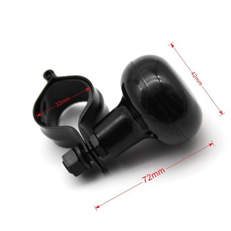 

Classic Black Universal Vehicle Steering Wheel Suicide Spinner Booster Ball Handle Knob Anti-Slip Premium Quality Power Handles