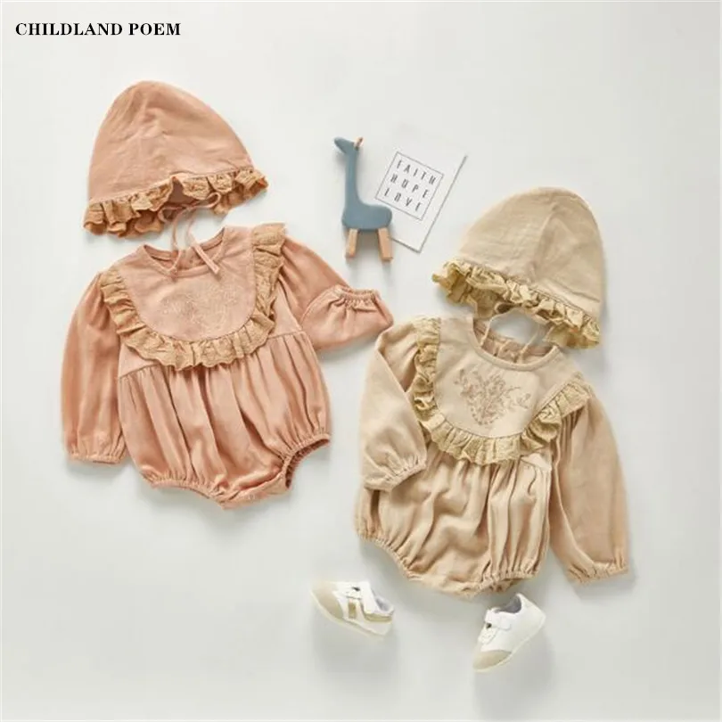 

Baby Girl Clothes Autumn Baby Romper Jumpsuit Princess Newborn Baby Clothes Cotton Lace Baby Playsuit Baby Jumpsuit Girl Romper