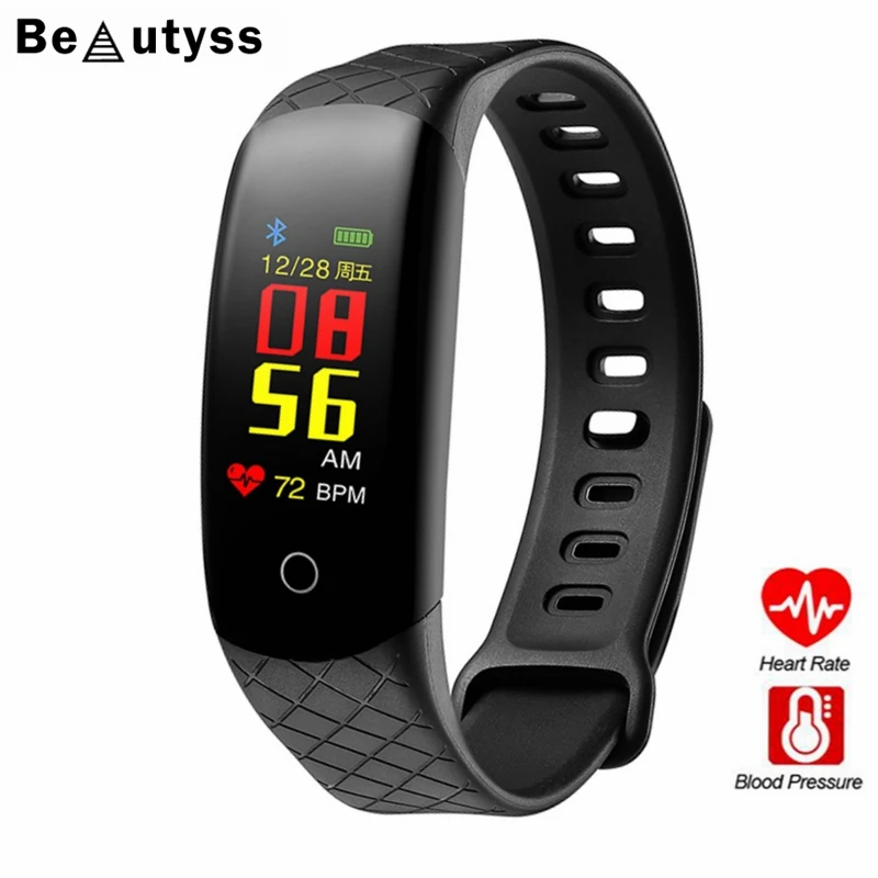 Beautyss S2 умные браслеты спортивные кровяное давление пульсометр amazfit часы Смарт IP67