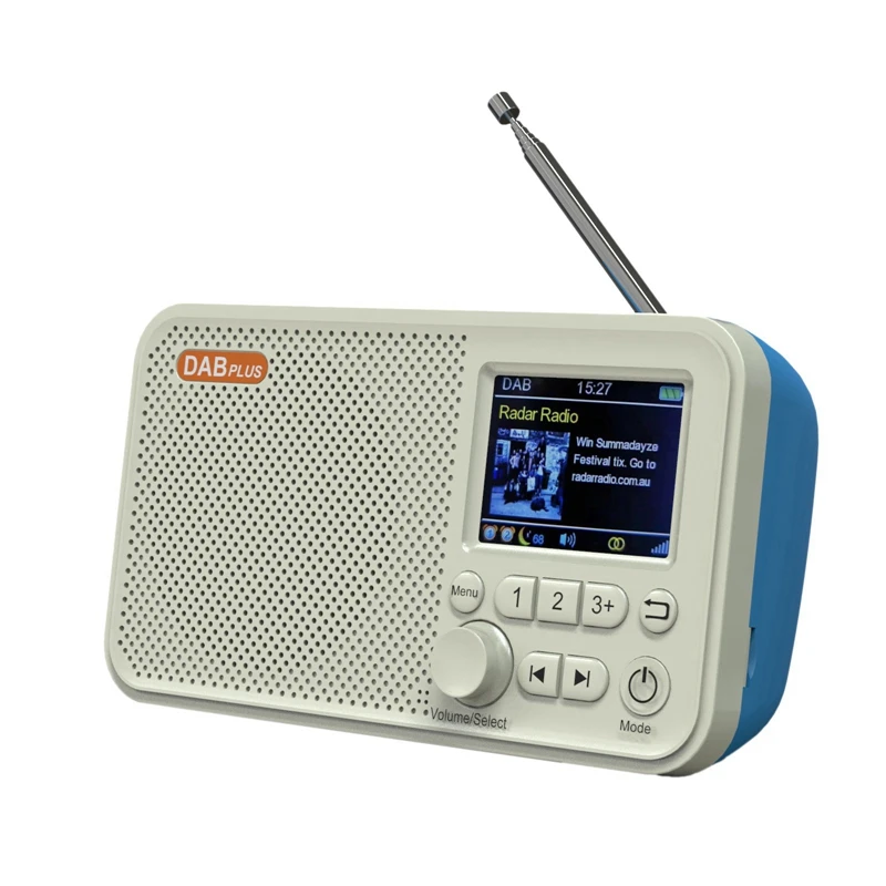 Портативный цифровой радиоприемник DAB/DAB + и FM с Bluetooth TF картой mp3-плеер цветной