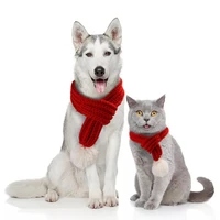 christmas pet accessories dog neck scarf accessories cats pet christmas scarf pet photo props winter fashion warm cute cat scarf