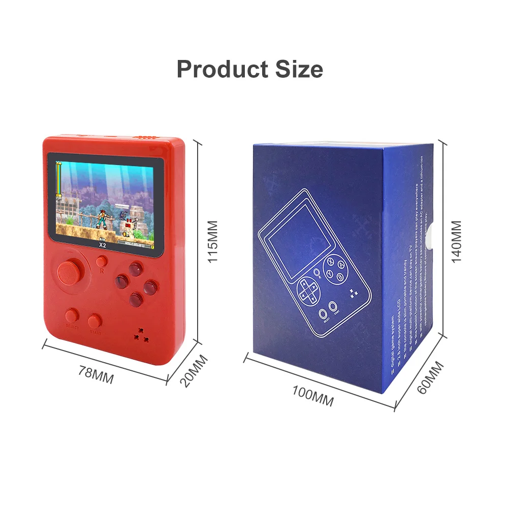 Игровая консоль 561 X2 ностальгическая портативная игровая со встроенными 2500