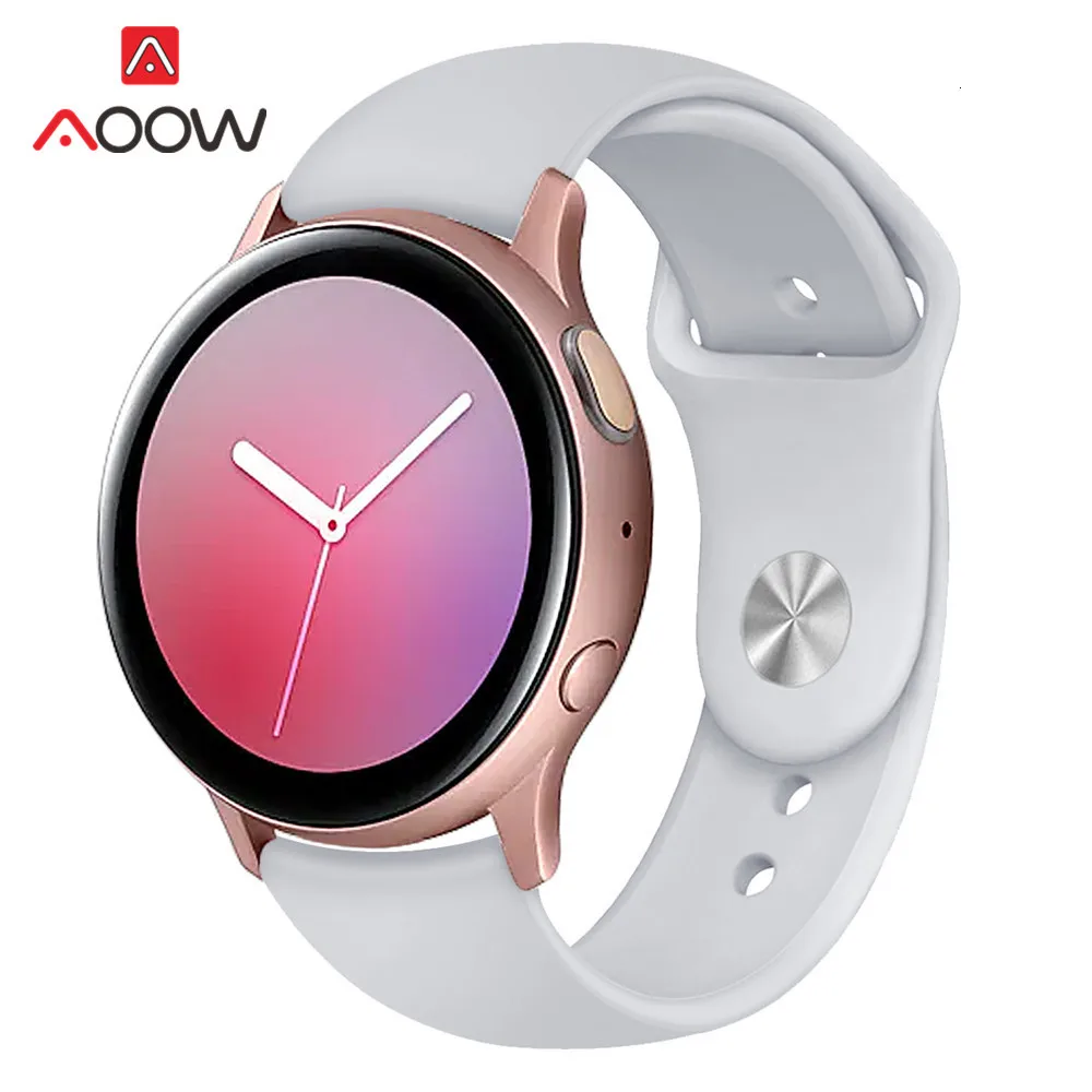 20 мм 22 мм силиконовый ремешок для samsung Galaxy Active 2 40 мм 44 мм gear S2 S3 ремешок для браслета для Galaxy Watch 42 мм 46 мм