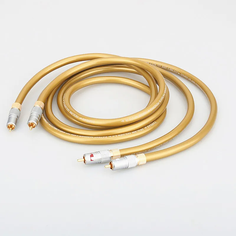 CARDAS посеребренный золотистый 5-C соотношение HiFi лихорадка аудио RCA аудиокабель