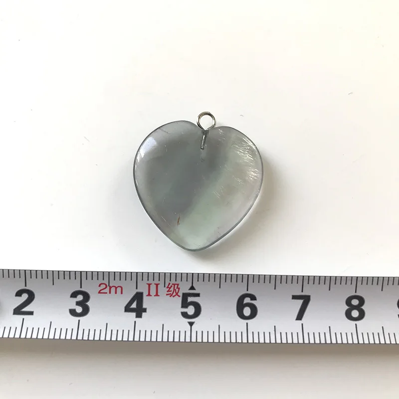 Ручной резной кулон в форме сердца Радуга Флюорит Снежинка обсидиан натуральный