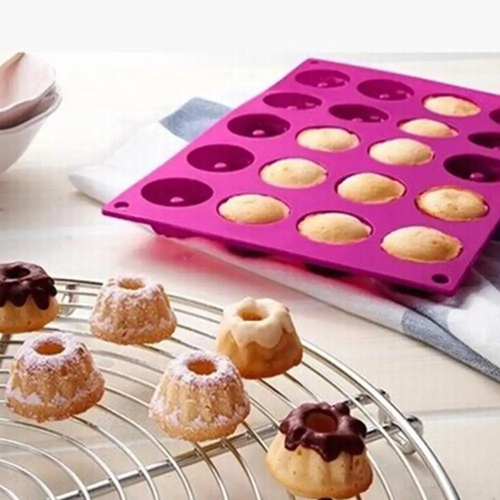 20 необычных пончиков для торта силиконовая форма выпечки гибкая лоток льда