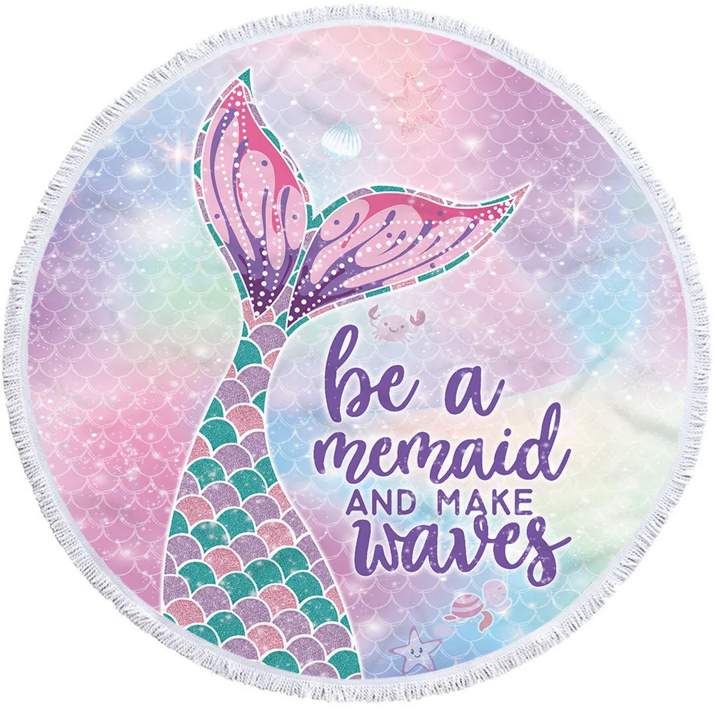 ONGLYP Round Beach Towel Cute Cat Collections Microfiber Tapestry Bedroom Rug Yoga Mat Tablecloth Swim Bath Blanket |