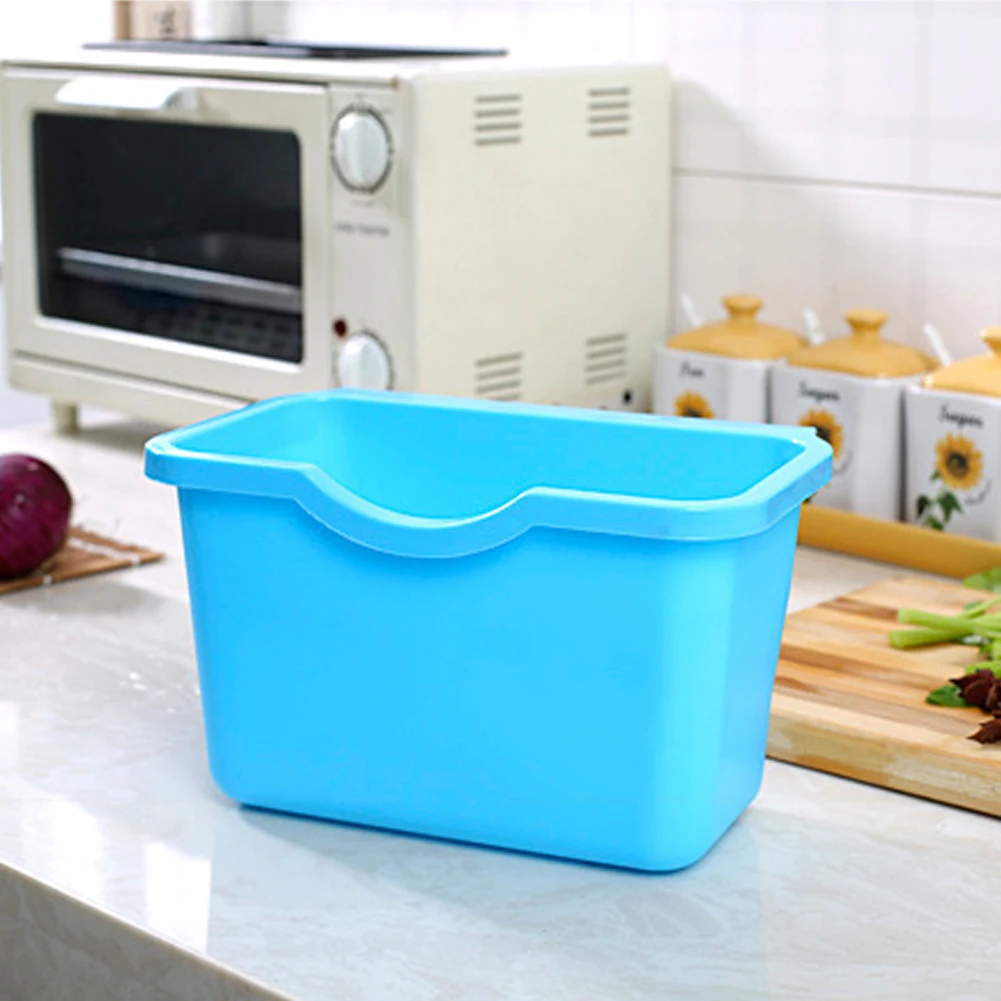 HOT1Pc дверь кухонного шкафа пластиковая корзина подвесная корзина для мусора мусорное ведро ящик для мусора Настольный контейнер для хранения мусора держатель для хранения