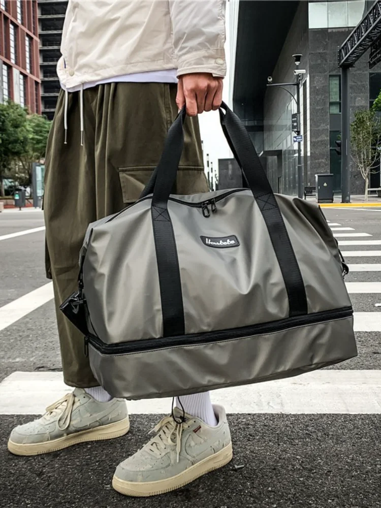Free Shipping Travel Handbag Outdoor Excursion Business Luggage Bag Dry and Wet Separation Sports Fitness  Shoe