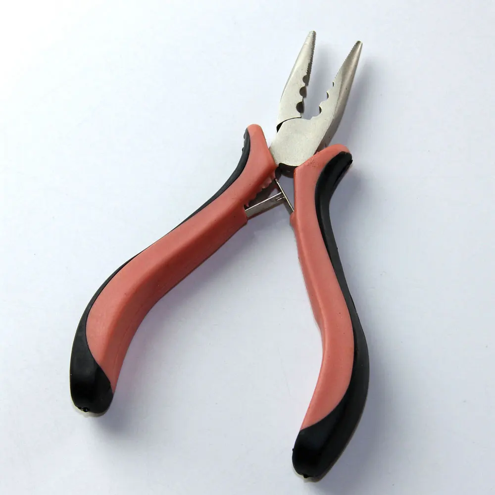 Плоскогубцы для наращивания волос с прямой головкой и зубцами микро кольцо лента