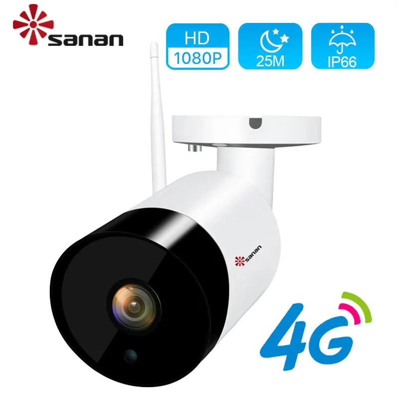SANAN H.265 наружная камера видеонаблюдения GSM 4G sim карта 30 шт ИК светодиодный ночного
