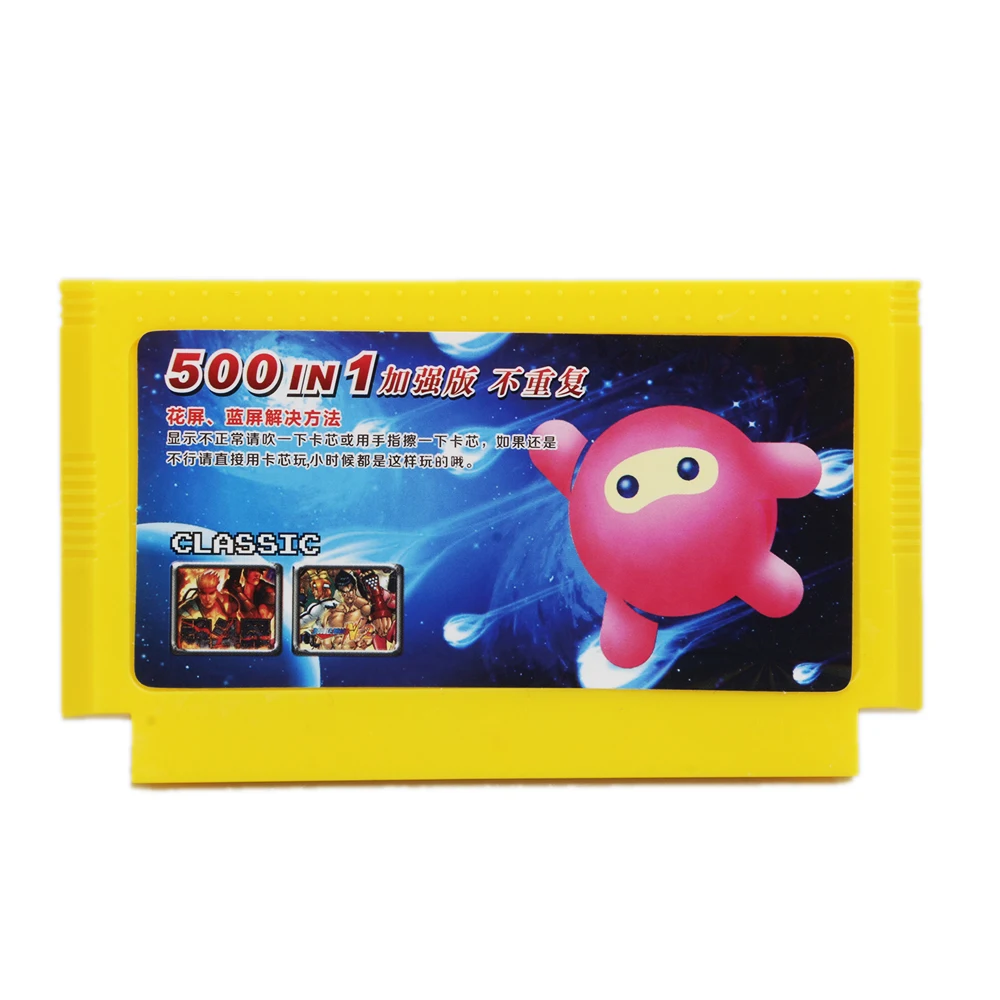 Классическая Коллекция игр Coolbaby 500 в 1 8-битная 60-контактная игровая карта для
